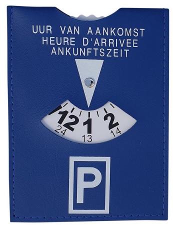 Parkeerschijf blauw 10 x 13 cm