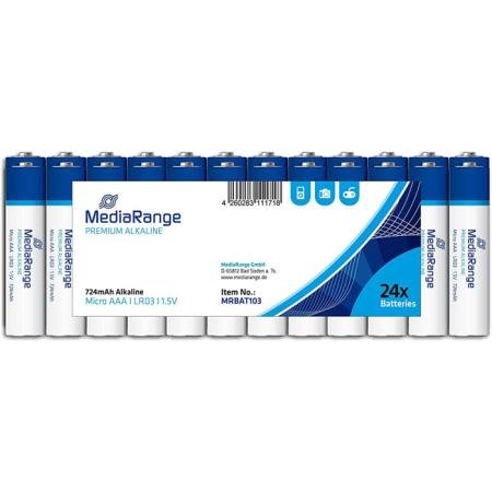 Mediarange Batterijen 24st AAA LR03 Alkaline