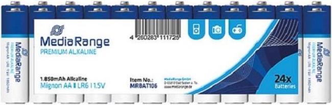 Mediarange Batterijen 24st AA LR06 Alkaline