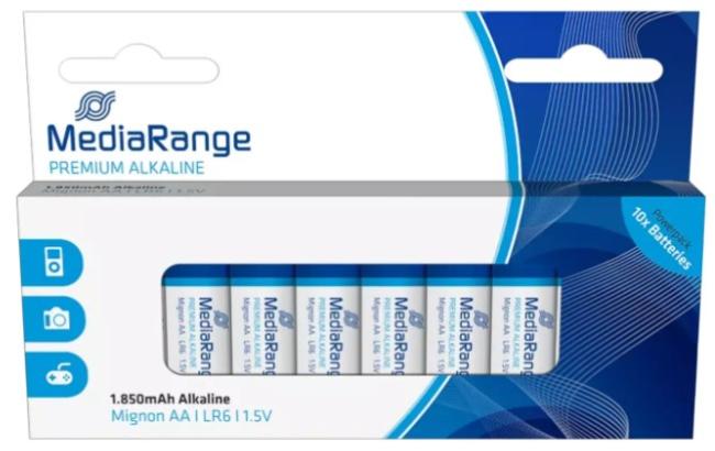 Mediarange Batterijen 10st AA LR06 Alkaline