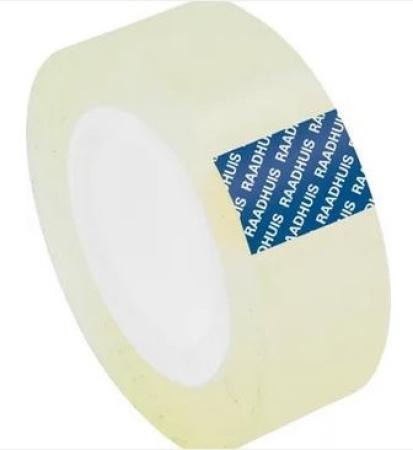 plakband raadhuis transparant 19 mm x 33 m k25 mm