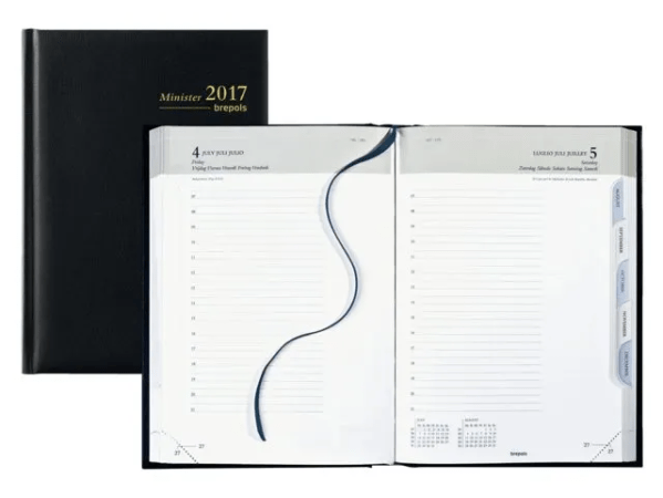 agenda minister lima 148 x 210 mm 1d/p zwart