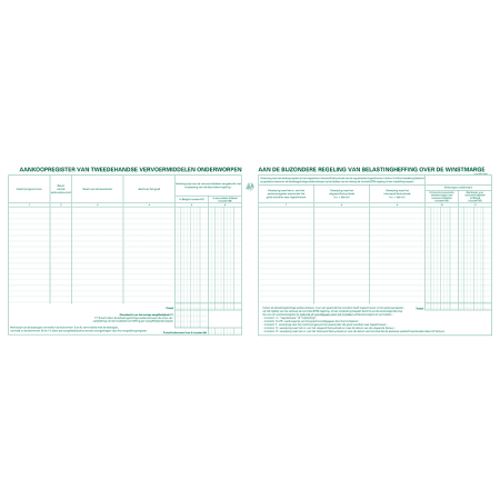 register 195 x 320 mm tweedehandsvoertuigen (tev)