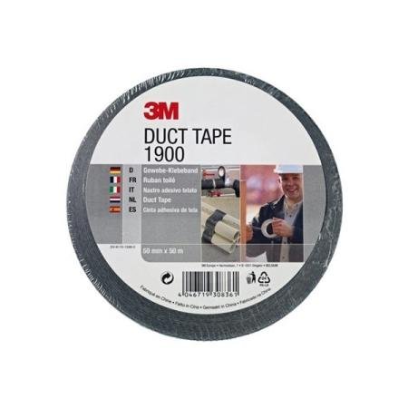 3M duct tape zwart 50 mm x 50 m