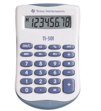  rekenmachine texas ti501 91 x 56 x 10 mm