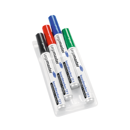  set 4 witbordstift TZ1 legamaster ass 3mm