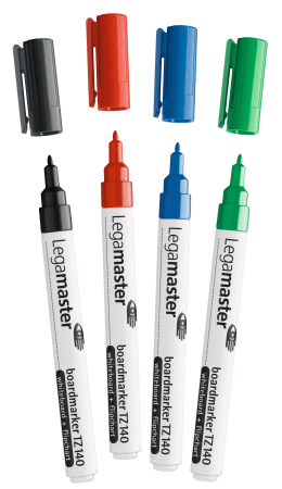 bl 4 witbordstift TZ140 legamaster assorti 1.0 mm