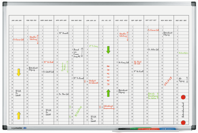  Lega premium jaarplanner 60x90 magn verticaal