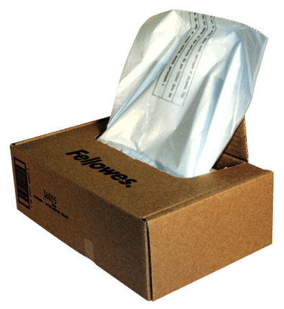 50 plastiekzak papiervernietig fellowes 100-165 L