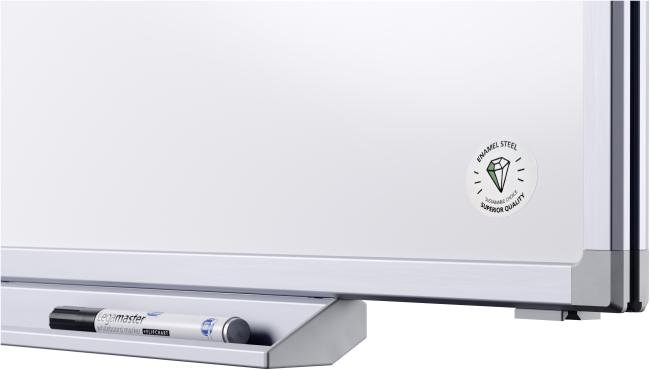 Professional magn witbord 90 x 180 cm email lega