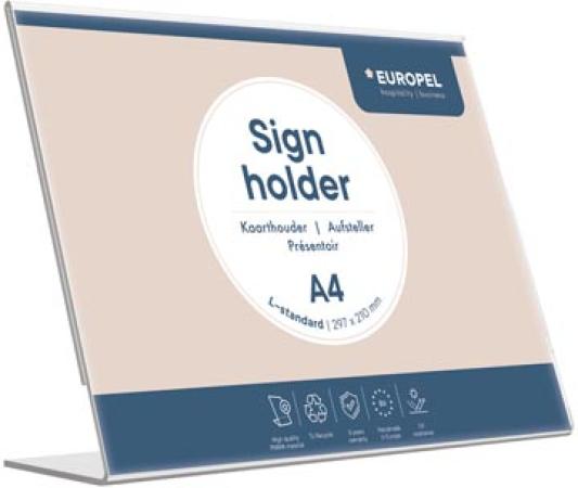  folderhouder transparant A4 liggend