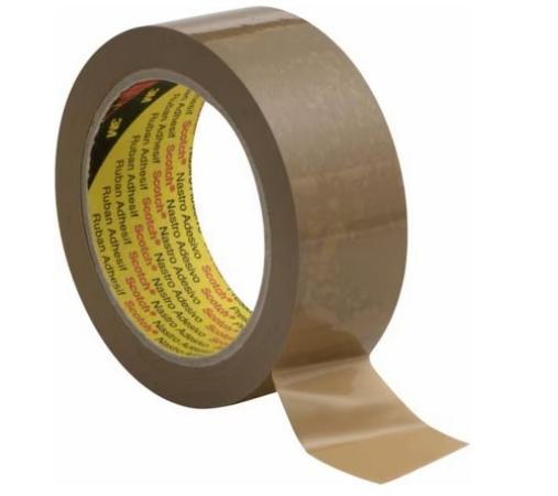 Scotch hoogwaardige dozensluittapepvc 50mmx66m bruin, 50 micron