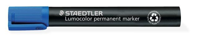 alcoholstift lumocolor 350 blauw schuine punt 2-5m