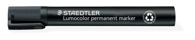 alcoholstift lumocolor 350 zwart schuine pt 2-5mm