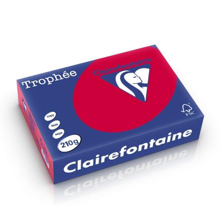 kersenrood 210 x 297 mm 210 gr clairefontaine 2211