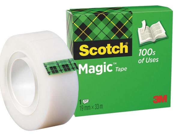 plakband scotch magic tape 19 mm x 33 m