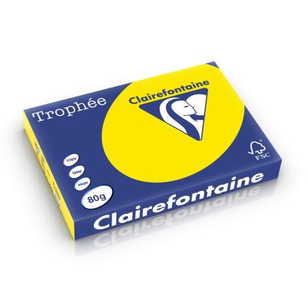 fluo geel 297 x 420 mm 80 gr clairfontaine 2884