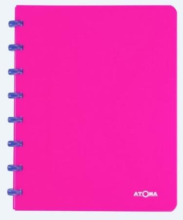 atoma schrift 165 x 210 mm pp geruit fluo