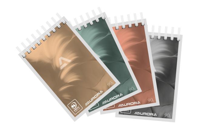notitieboek kopspiraal 75 x 110 mm (A7) geruit