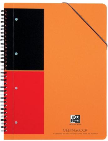 spiraal oxford Int meeting A4+ pp gelijnd oranje