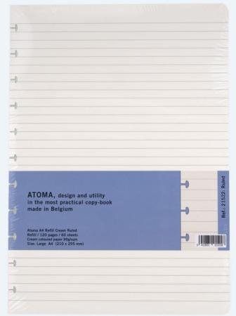 vulling atoma 210x295 mm gelijnd 60 blad crèmekleu