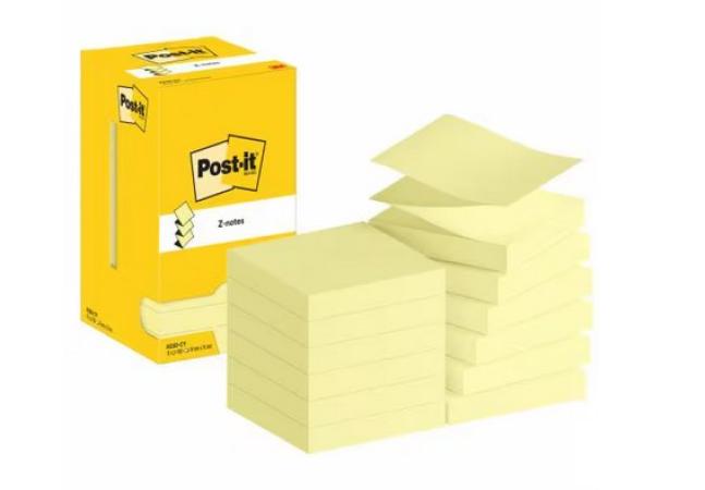 pk 12 classic post-it Z-notes 76 x 76 mm geel