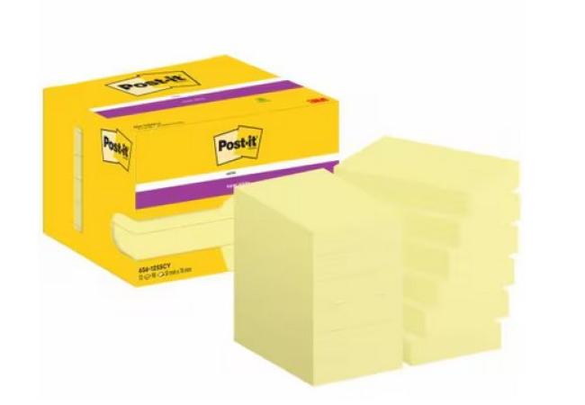 pk 12 super sticky post-it 51 x 76 mm lichtgeel