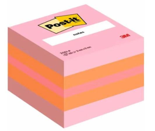post-it notes mini cube 51 x 51 mm 400v oranjeroos