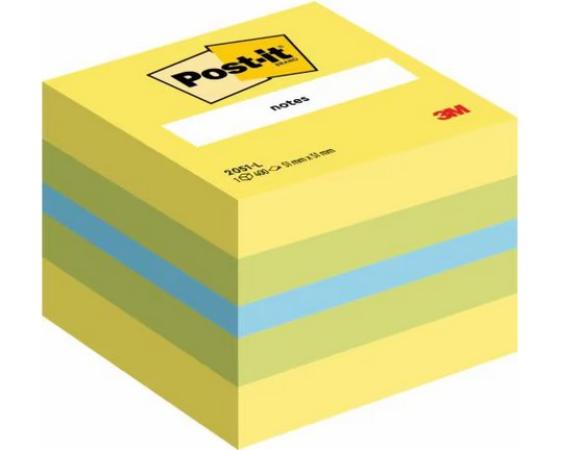 post-it notes mini cube 51 x 51 mm 400 vel lime