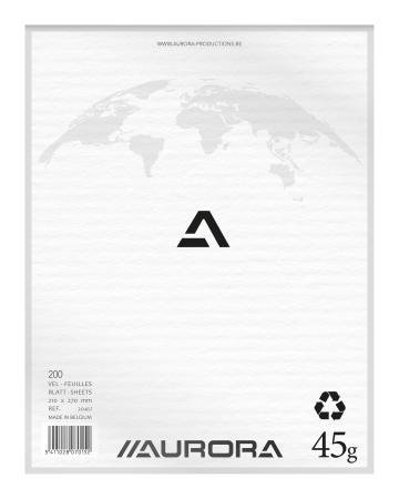 kladblok 210 x 270 mm 200 vel blanco 45 gr