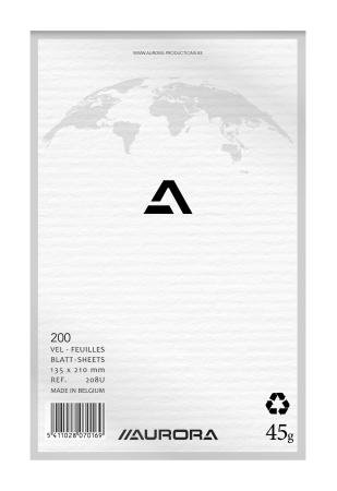 kladblok 135 x 210 mm 200 vel blanco 45 gr