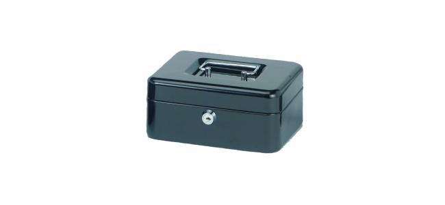 geldkistje Maul 20 x 17 x 9 cm incl sleutel zwart