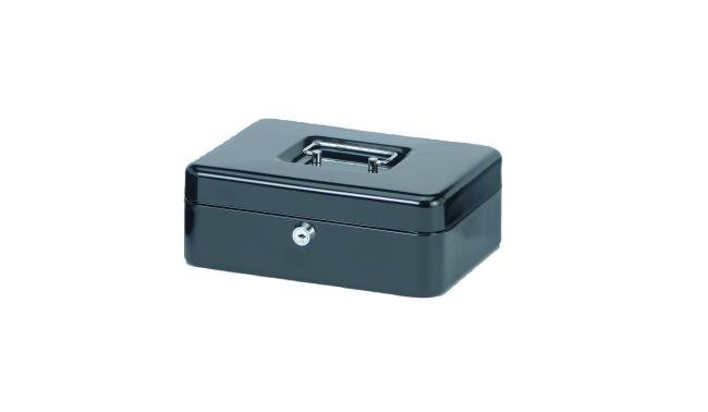 geldkistje Maul 25 x 19 x 9 cm incl sleutel zwart