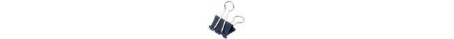 12 foldback clips maul 19 x 7 mm zwart