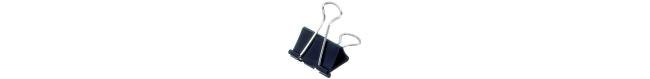 12 foldback clips maul 32 x 13 mm zwart