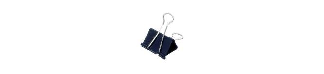 12 foldback clips maul 41 x 17  mm zwart