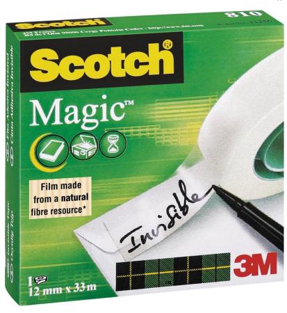 plakband scotch magic tape 12 mm x 33 m