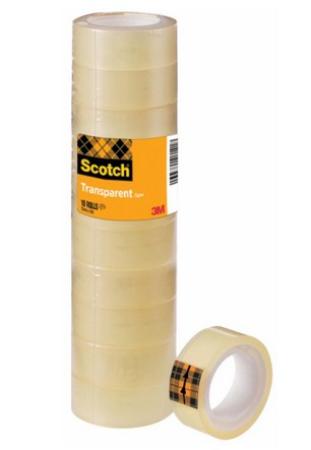 plakband scotch utility transparant 15 mm x 10 m